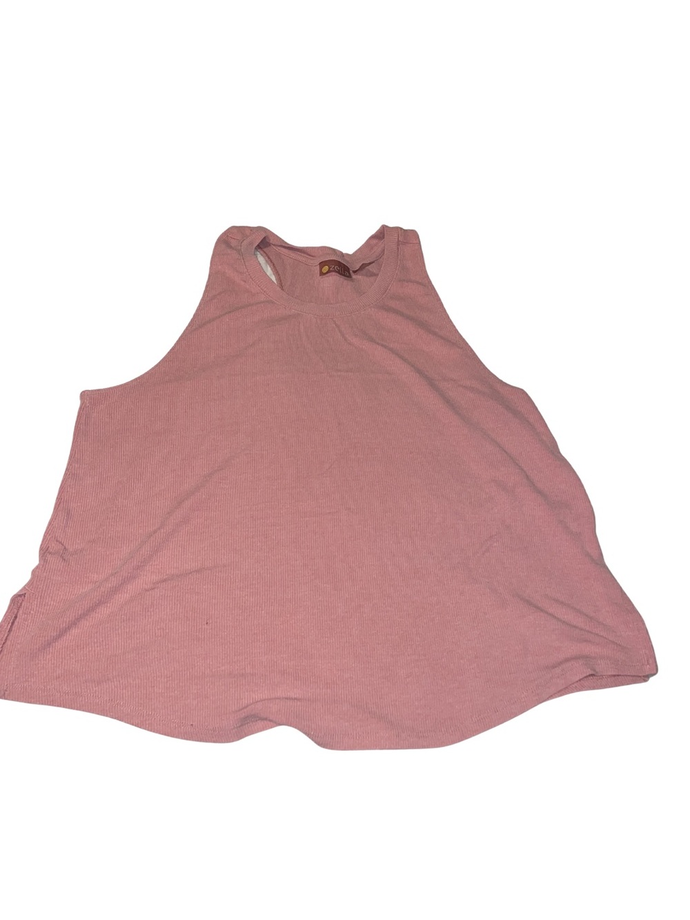 Zella Ribbed Racerback Tank - Dusty Pink